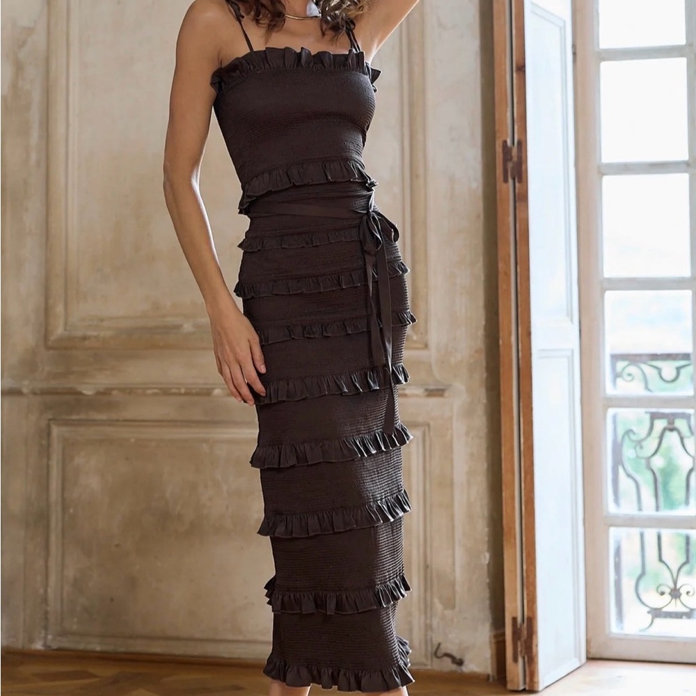 V. Chapman Lily Dress Chocolate